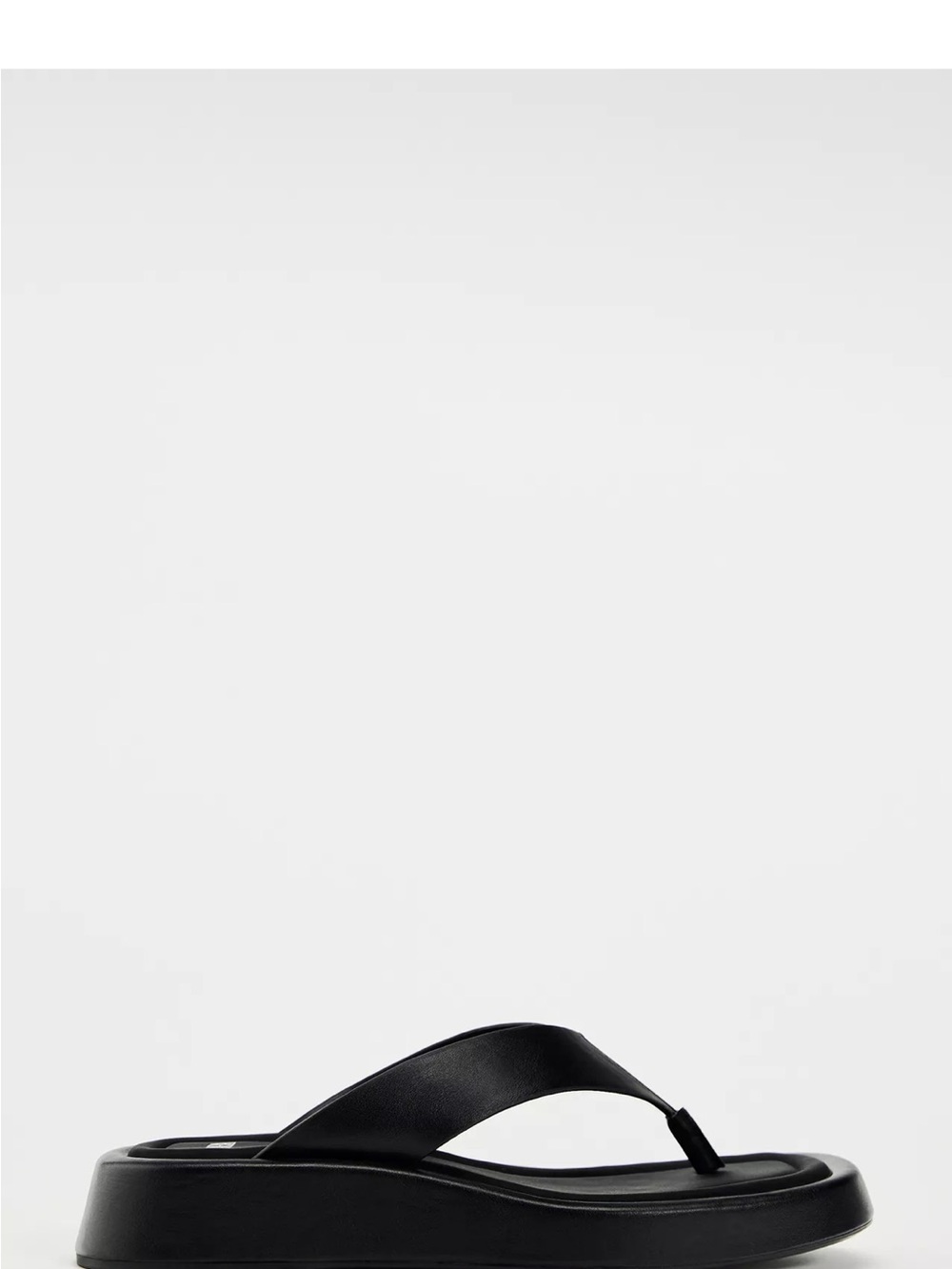 Zara Black Platform Flip-Flop Sandal